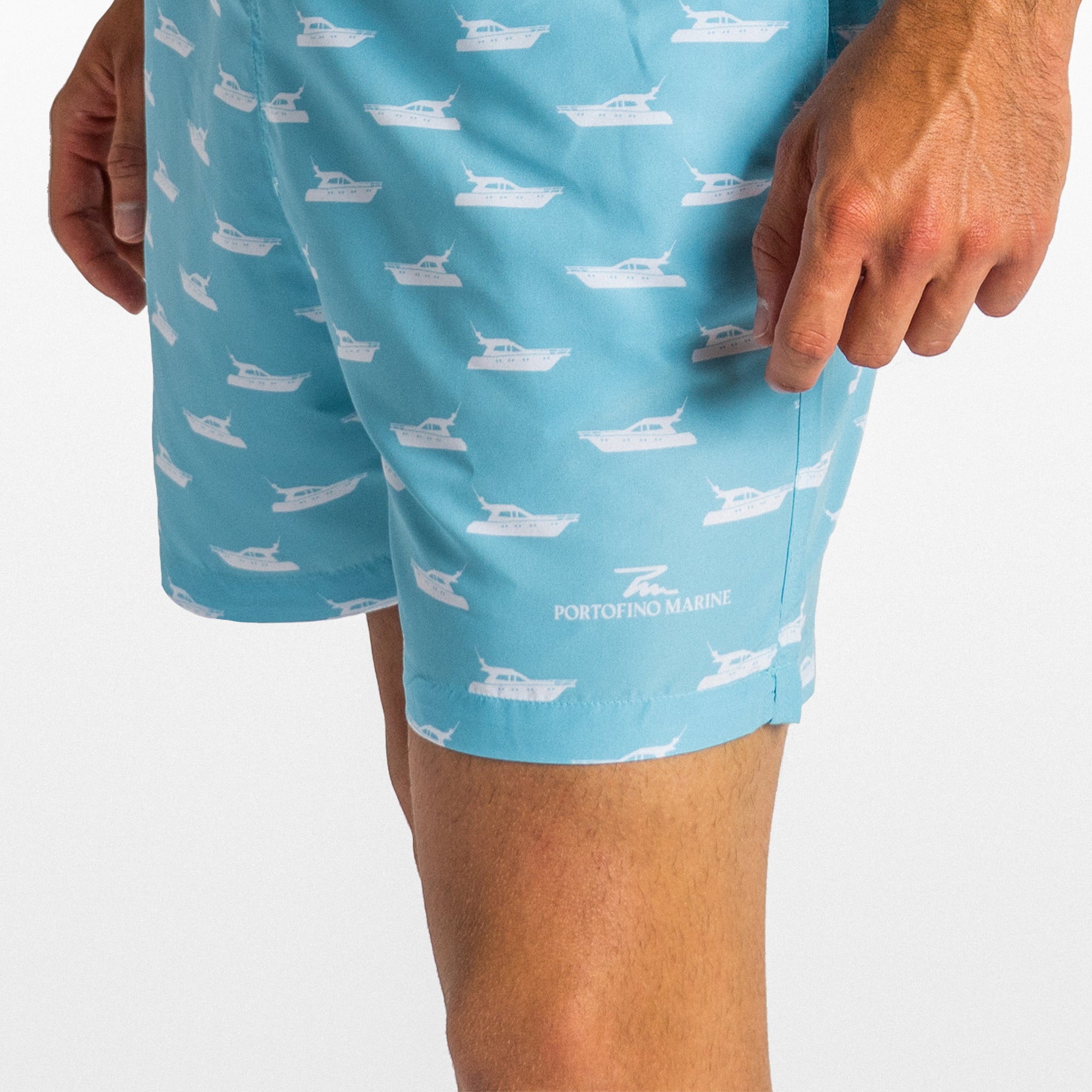 Blue coast yachting - Costume da bagno da uomo con stampa, ad asciugatura  rapida, Balena Verde, S : : Moda