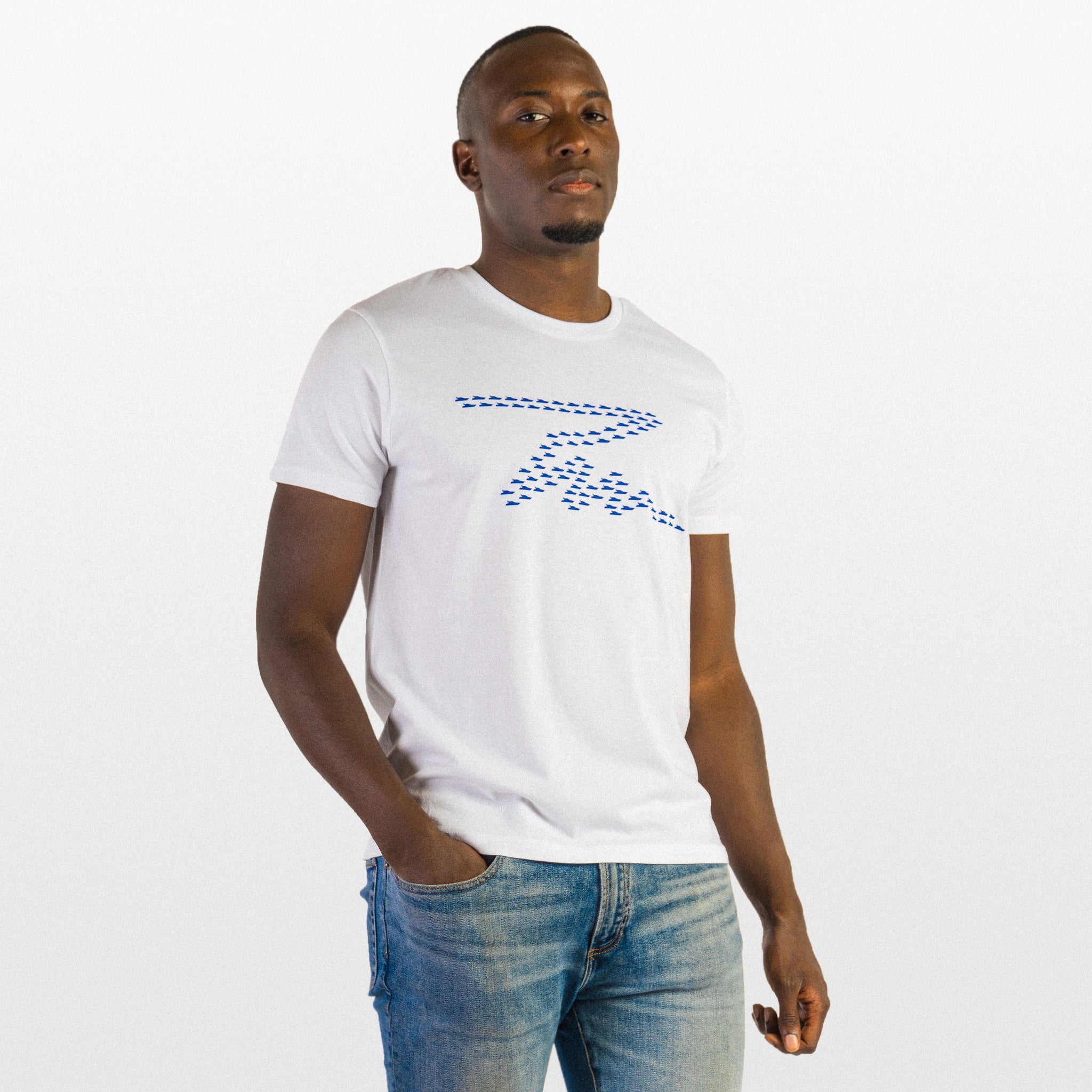 Short-sleeved T-shirt with print - White